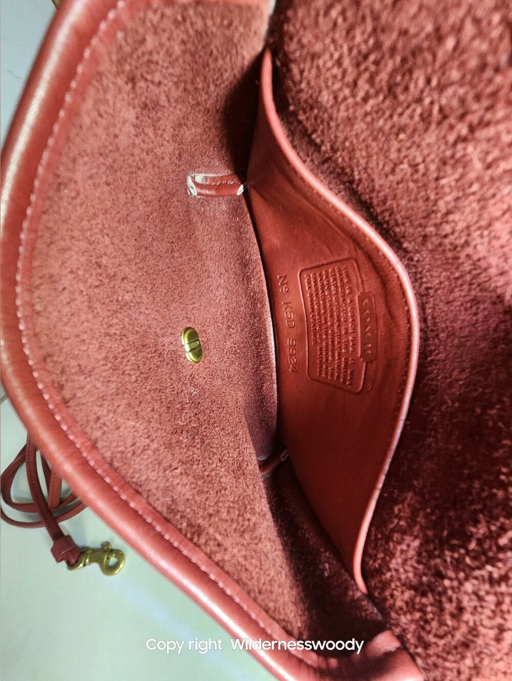 Coach Casino Bag, 1995, Red, Style #9924 - Picture 9 of 16